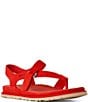 UGG® Goldengaze Suede Toe Post Ankle Strap Sandals - Image 1