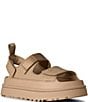 UGG GoldenGlow Embossed Banded Hook-and-Loop Platform Sandals - Image 1