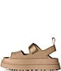 UGG GoldenGlow Embossed Banded Hook-and-Loop Platform Sandals - Image 3