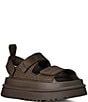 UGG GoldenGlow Embossed Banded Hook-and-Loop Platform Sandals - Image 1