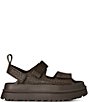 UGG GoldenGlow Embossed Banded Hook-and-Loop Platform Sandals - Image 2