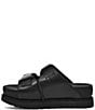 Color:Black - Image 4 - Goldenstar Hi-Slide Leather EVA Platform Sandals