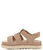 Color:Driftwood - Image 4 - Goldenstar Suede Strap Platform Sandals