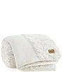 UGG Harlan Textured Patchwork Design Throw Blanket - Image 2