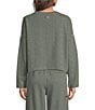 UGG Hayvie Long Sleeve Crew Neck Textured Knit Oversized Coordinating Pullover - Image 6