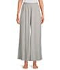Color:Grey Heather - Image 1 - UGG® Holsey Peached Knit Wide-Leg Lounge Pants