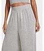 Color:Grey Heather - Image 5 - UGG® Holsey Peached Knit Wide-Leg Lounge Pants