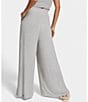 Color:Grey Heather - Image 6 - UGG® Holsey Peached Knit Wide-Leg Lounge Pants