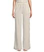 Color:Nimbus - Image 1 - Karrie Cotton Gauze Relaxed Wide Leg Pocketed Coordinating Lounge Pant