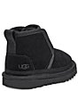 Color:Black - Image 3 - UGG® Kids' Neumel EZ-Fit Suede Logo Detail Boots (Infant)