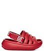 Color:Samba Red - Image 2 - UGG® Kids' Sport Yeah Slides (Infant)