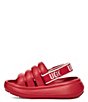 Color:Samba Red - Image 4 - UGG® Kids' Sport Yeah Slides (Infant)