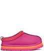 Color:Raspberry Multi - Image 2 - Kids' Tazz Suede Platform Slippers (Youth)