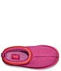 Color:Raspberry Multi - Image 5 - Kids' Tazz Suede Platform Slippers (Youth)