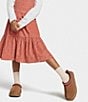 UGG Kids' Tazz Suede Platform Slippers (Youth), Chestnut - Image 8