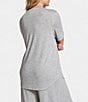 Color:Grey Heather - Image 2 - Kline Peached Knit Nightshirt