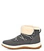 Color:Charcoal - Image 4 - Lakesider Heritage Waterproof Suede Lace-Up Booties