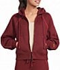 UGG Long Sleeve Hooded Zip-Front Cotton Fleece Coordinating Jacket - Image 1