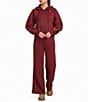 UGG Long Sleeve Hooded Zip-Front Cotton Fleece Coordinating Jacket - Image 3