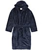 Color:Twilight - Image 1 - UGG® Loungewear Beckett Long-Sleeve Faux-Sherpa Hooded Robe