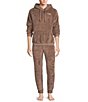 Color:Allspice - Image 3 - UGG® Loungewear Lionel Faux-Sherpa Jogger Pants