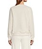 Color:Nimbus/Sand - Image 2 - UGG® Madeline Fuzzy Logo Long Sleeve Coordinating Lounge Sweatshirt