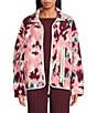 UGG® Marlene Splatter Plush Fleece Long Sleeve Zip-Front Jacket - Image 1