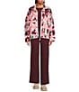 UGG® Marlene Splatter Plush Fleece Long Sleeve Zip-Front Jacket - Image 4