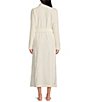 Color:Nimbus - Image 2 - UGG® Marlow Long Sleeve Double Fleece Long Wrap Cozy Robe