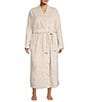 UGG UGG® Marlow Long Sleeve Double Fleece Long Wrap Cozy Robe, Color:Moon - Image 1