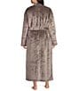 Color:Charcoal - Image 2 - UGG® Marlow Long Sleeve Double Fleece Long Wrap Cozy Robe