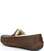 Color:Tan - Image 3 - Men's Ascot Leather Slip-On Slippers