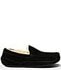 Color:Black - Image 2 - Men's Ascot Suede Moc-Toe Slippers