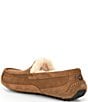 Color:Chestnut - Image 3 - Men's Ascot Suede Moc-Toe Slippers