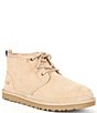 Color:Sand/Santorini - Image 1 - UGG® Men's Neumel Classic Fur Lined Suede Lace-Up Chukka Boots