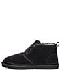 Color:Black - Image 4 - Men's Neumel Classic Fur Lined Suede Lace-Up Chukka Boots
