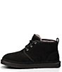 Color:Black - Image 4 - UGG® Men's Neumel Classic Fur Lined Suede Lace-Up Chukka Boots