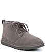Color:Charcoal - Image 1 - UGG® Men's Neumel Classic Fur Lined Suede Lace-Up Chukka Boots