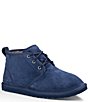 Color:New Navy - Image 1 - UGG® Men's Neumel Classic Fur Lined Suede Lace-Up Chukka Boots