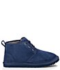 Color:New Navy - Image 2 - UGG® Men's Neumel Classic Fur Lined Suede Lace-Up Chukka Boots