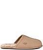 Color:Sand - Image 2 - Men's Scuff Suede Slippers