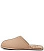 Color:Sand - Image 4 - Men's Scuff Suede Slippers