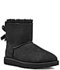 Color:Black - Image 1 - Mini Bailey Bow II Water-Resistant Booties