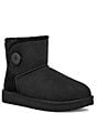 Color:Black - Image 1 - UGG® Mini Bailey Button II Water-Repellent Cold Weather Booties