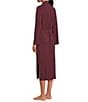 UGG Myra Lightweight Knit Bracelet Sleeve Shawl Collar Long Robe, Color:Wild Grape - Image 4