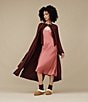 UGG Myra Lightweight Knit Bracelet Sleeve Shawl Collar Long Robe, Color:Wild Grape - Image 6