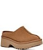 Color:Chestnut - Image 1 - New Heights Suede Clogs