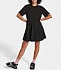 Color:Black - Image 1 - UGG® Norina Relaxed Crew Neck Lounge Dress