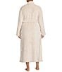 Color:Moonbeam - Image 2 - UGG® Plus Size Marlow Long Sleeve Double Fleece Long Wrap Cozy Robe