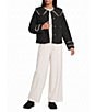 UGG Plush Fleece Peter Pan Collar Long Sleeve Jacket - Image 3